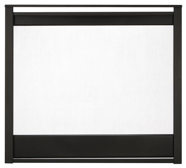 Majestic Black Multi-Side End Panel Firescreen Front for Pier Gas Fireplace