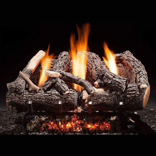 Hargrove 18" Heritage Char Vent-Free Natural Gas Log Set With Manual Valve