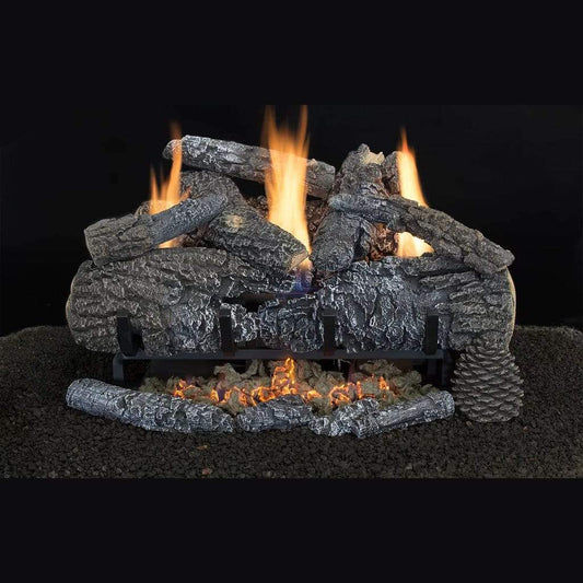 Hargrove 18" Yukon Char Vent-Free Gas Log Set with Millivolt Valve