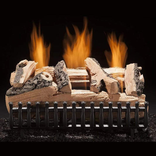 Hargrove 30" Western Pine Vent-Free Natural Gas Log Set with Manual Valve