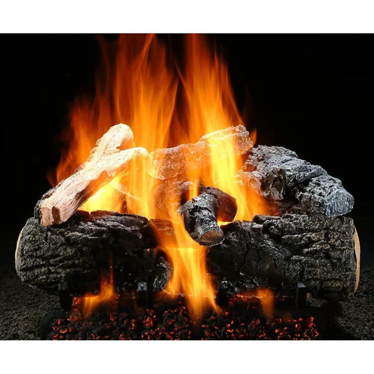 Hargrove Charred Series 21" Magnificent Inferno See-Thru Shallow Vented Gas Logs