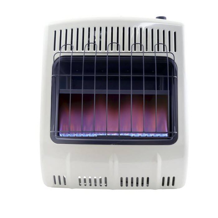 Heatstar 24" 20,000 BTU Blue Flame Vent Free Propane Gas Heater With Thermostat and Blower