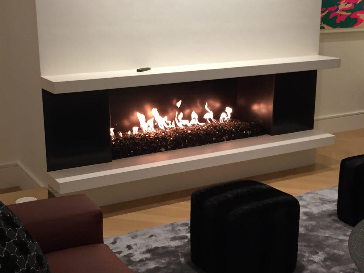 Mason-Lite 120" Linear Gas Fireplace - Dual 12" B-Vent
