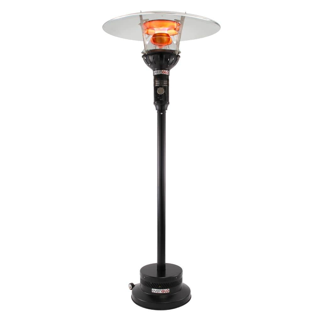 IR Energy evenGLO GA301MP Black Portable Propane Gas Patio Heater With 180" Hose Kit