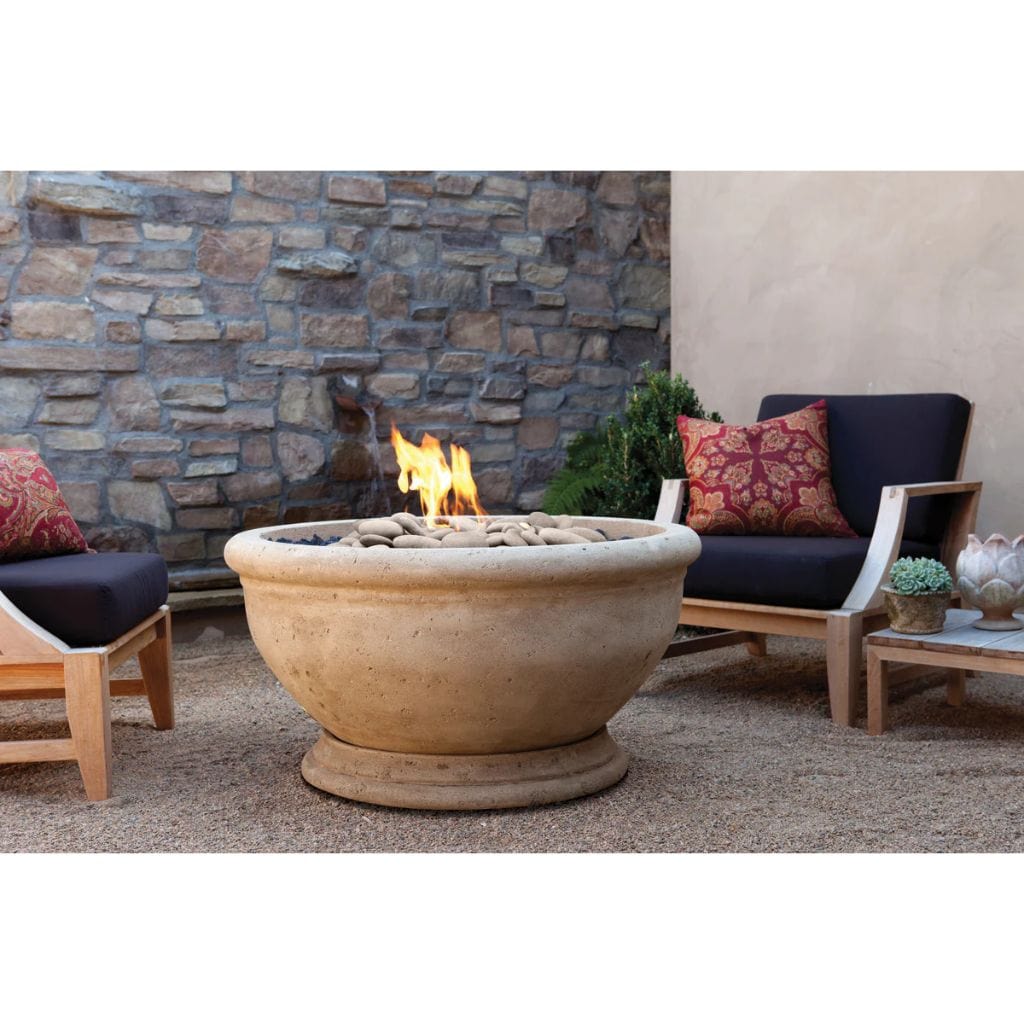 Kindred 38" Marbella Concrete Gas Fire Bowl