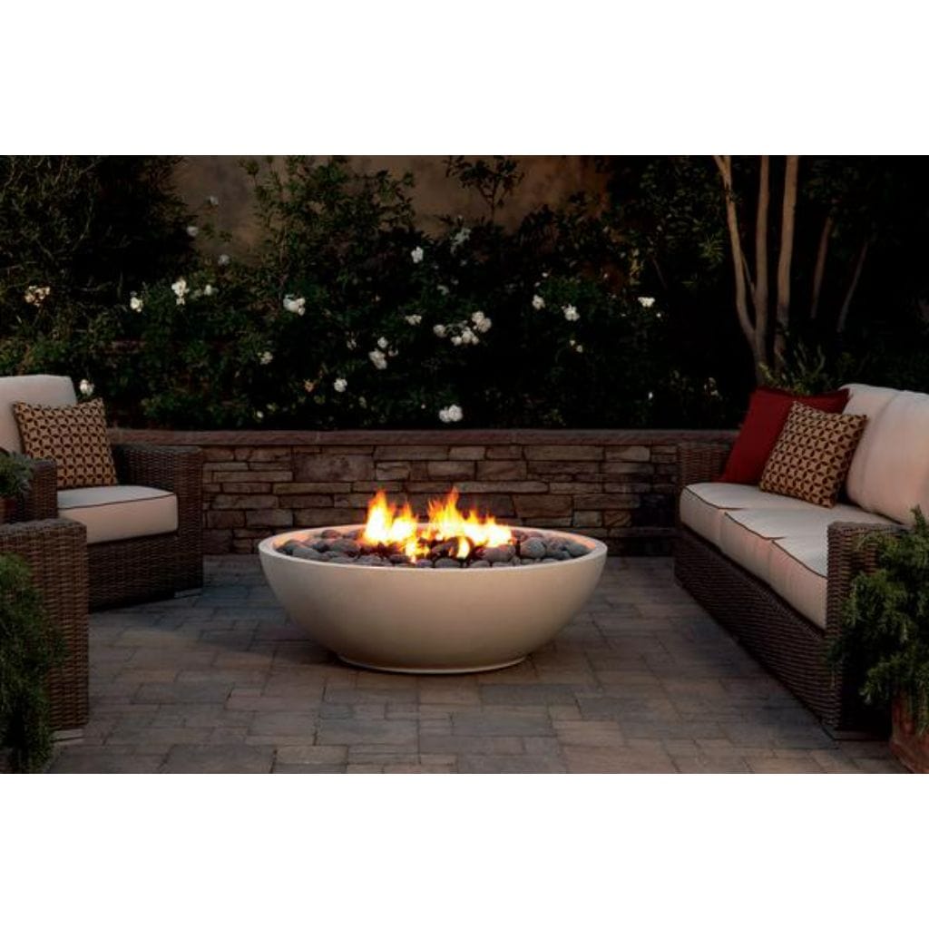 Kindred 48" Mezzaluna Concrete Gas Fire Bowl