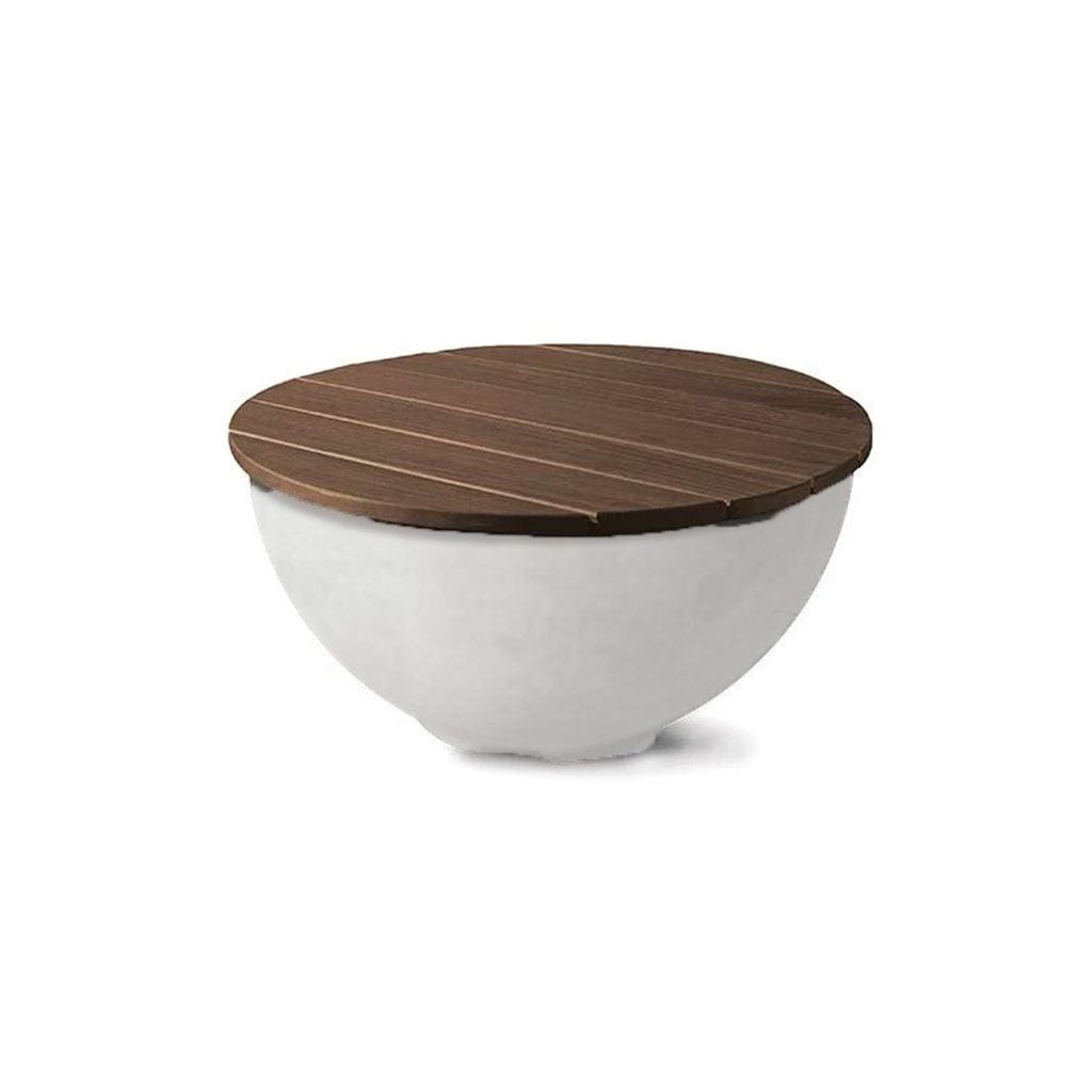 Kindred Wood Top for Mezzaluna Concrete Gas Fire Bowl