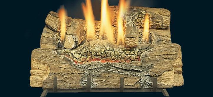 Kingsman 24" Fiber Split Oak Vented/Vent Free Log Set