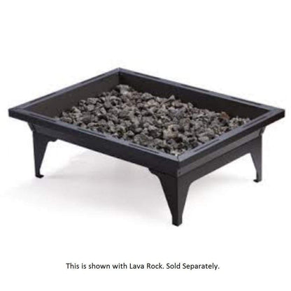 Kingsman 27" FP2785LP-FL Outdoor Rectangular Fire Pit