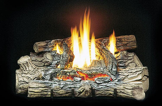 Kingsman 30" Fiber Split Oak Vented/Vent Free Log Set
