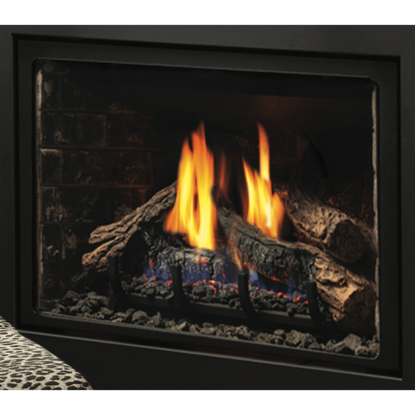 Kingsman 35" x 25" Black Clean View Slim Picture Frame Front for IDV26 Fireplace Insert