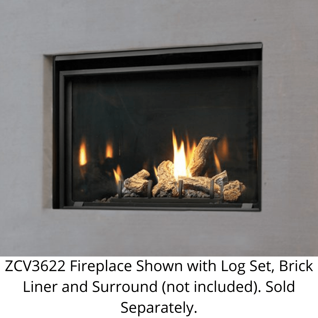 Kingsman 36" ZCV3622 Zero Clearance Direct Vent Gas Fireplace