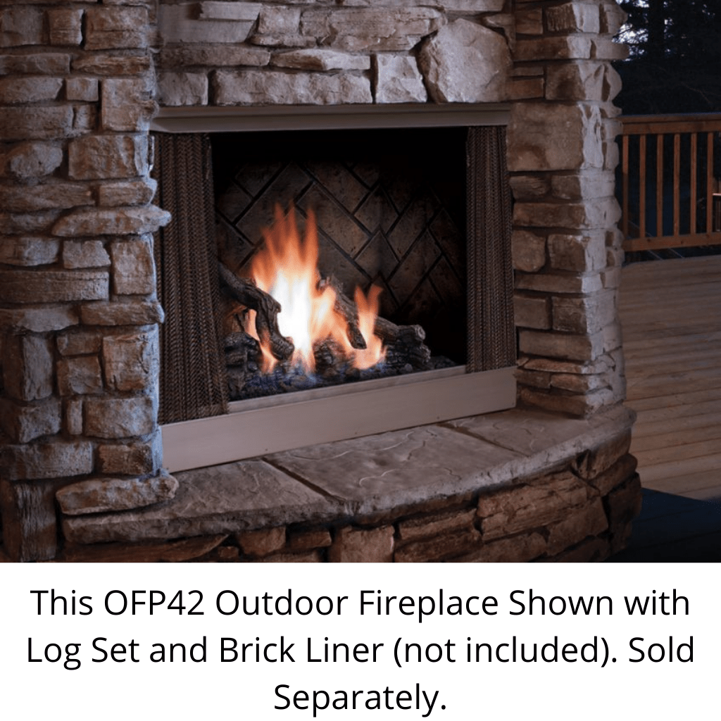 Kingsman 42" OFP42 IPI Outdoor Gas Fireplace