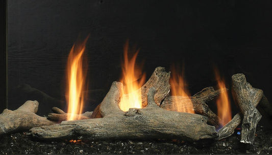 Kingsman 6-Piece Driftwood Log Set for Direct Vent Fireplace