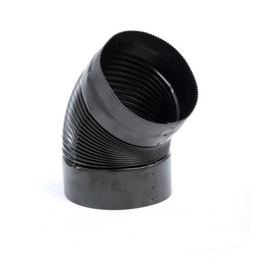 Kingsman 7" 45-Degree Black Elbow