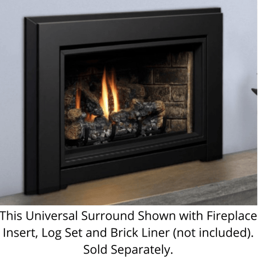 Kingsman Black Universal Surround for IDV44 Series Fireplace Inserts