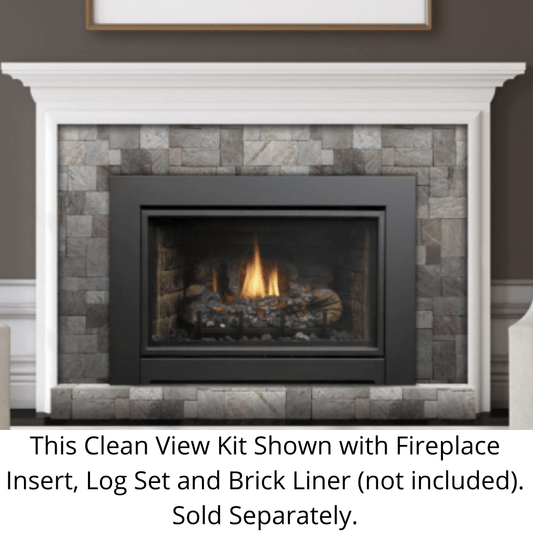 Kingsman Clean View Kit with Safety Screen for IDV34 Series Fireplace Inserts
