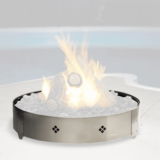 Kingsman Decorative Stainless Steel Ring for FP2085 Round Fire Pit