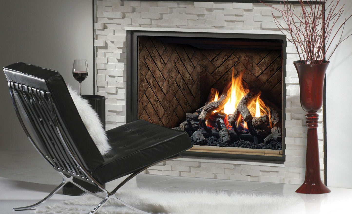 Kingsman Designer Clean View Circulating Kit for HB4736 Direct Vent Fireplace