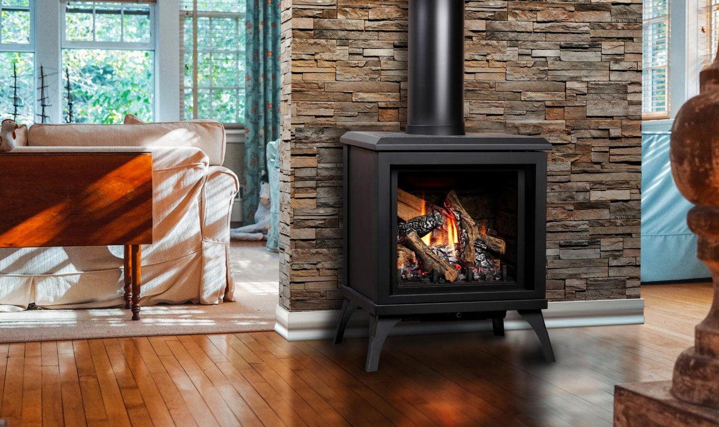Kingsman FDV200S 23" Freestanding Intermittent Pilot Proflame 2, Propane Gas Direct Vent Stove