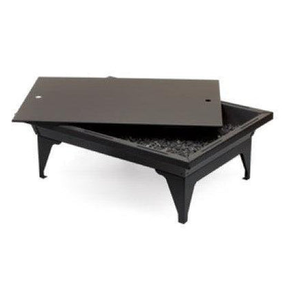 Kingsman FP2785 20" x 27" Propane Gas, Outdoor Rectangular Fire Pit With 5ft Hose and Regulator