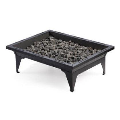Kingsman FP2785 20" x 27" Propane Gas, Outdoor Rectangular Fire Pit With 5ft Hose and Regulator
