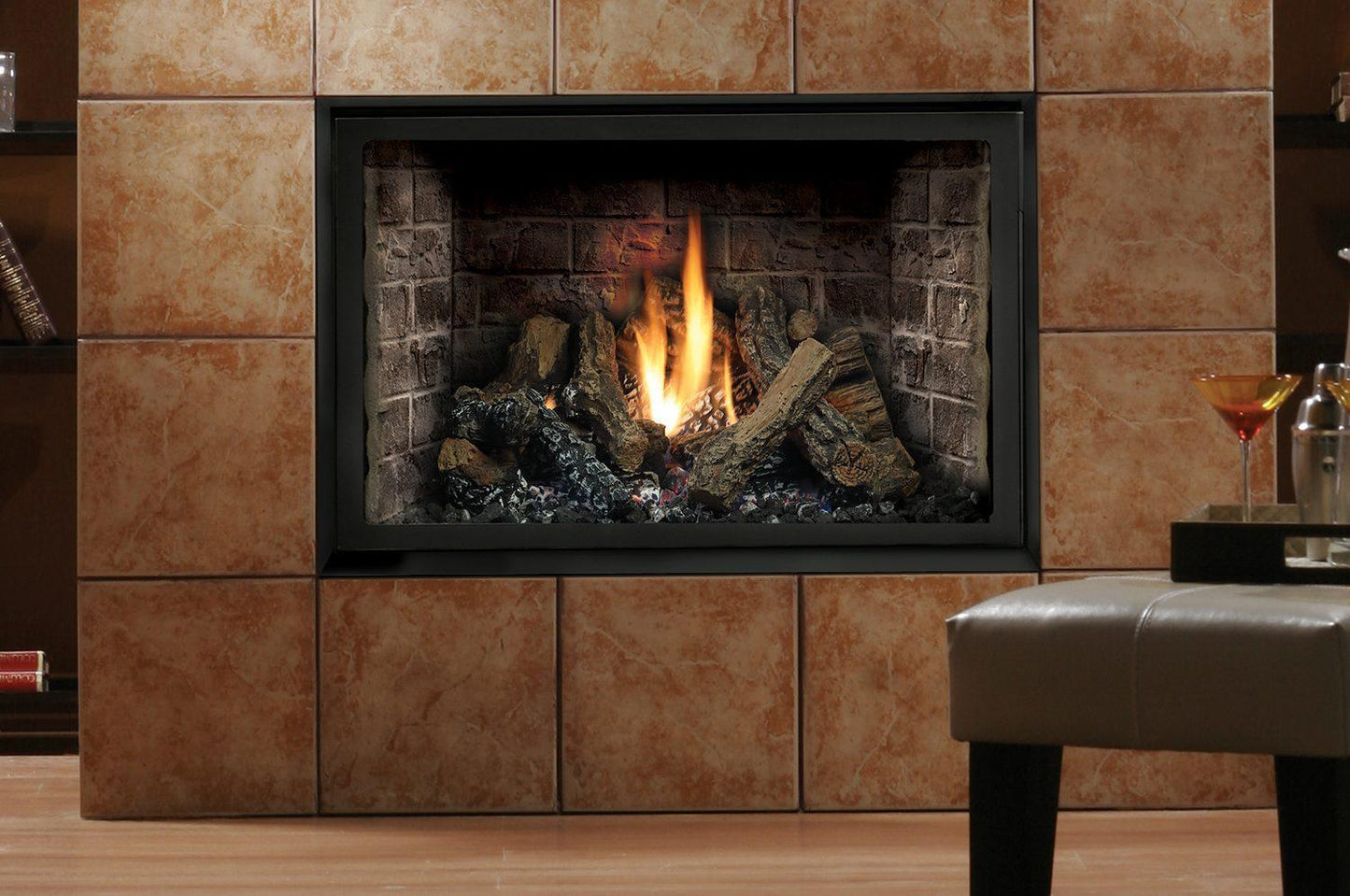Kingsman HBZDV3624 36" Zero Clearance Intermittent Pilot Control, Natural Gas Direct Vent Fireplace