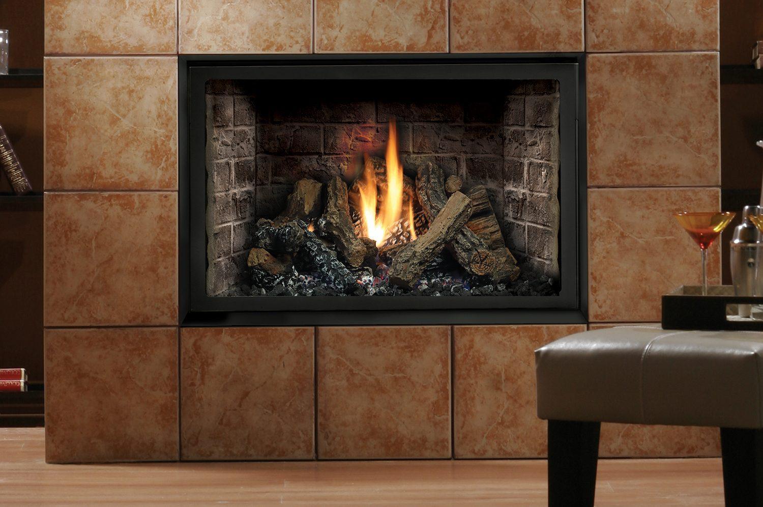 Kingsman HBZDV3624 36" Zero Clearance Intermittent Pilot Control, Natural Gas Direct Vent Fireplace