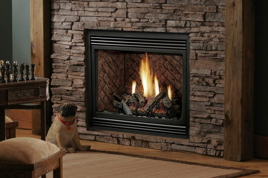 Kingsman HBZDV3624 36" Zero Clearance Intermittent Pilot Control, Natural Gas Direct Vent Fireplace