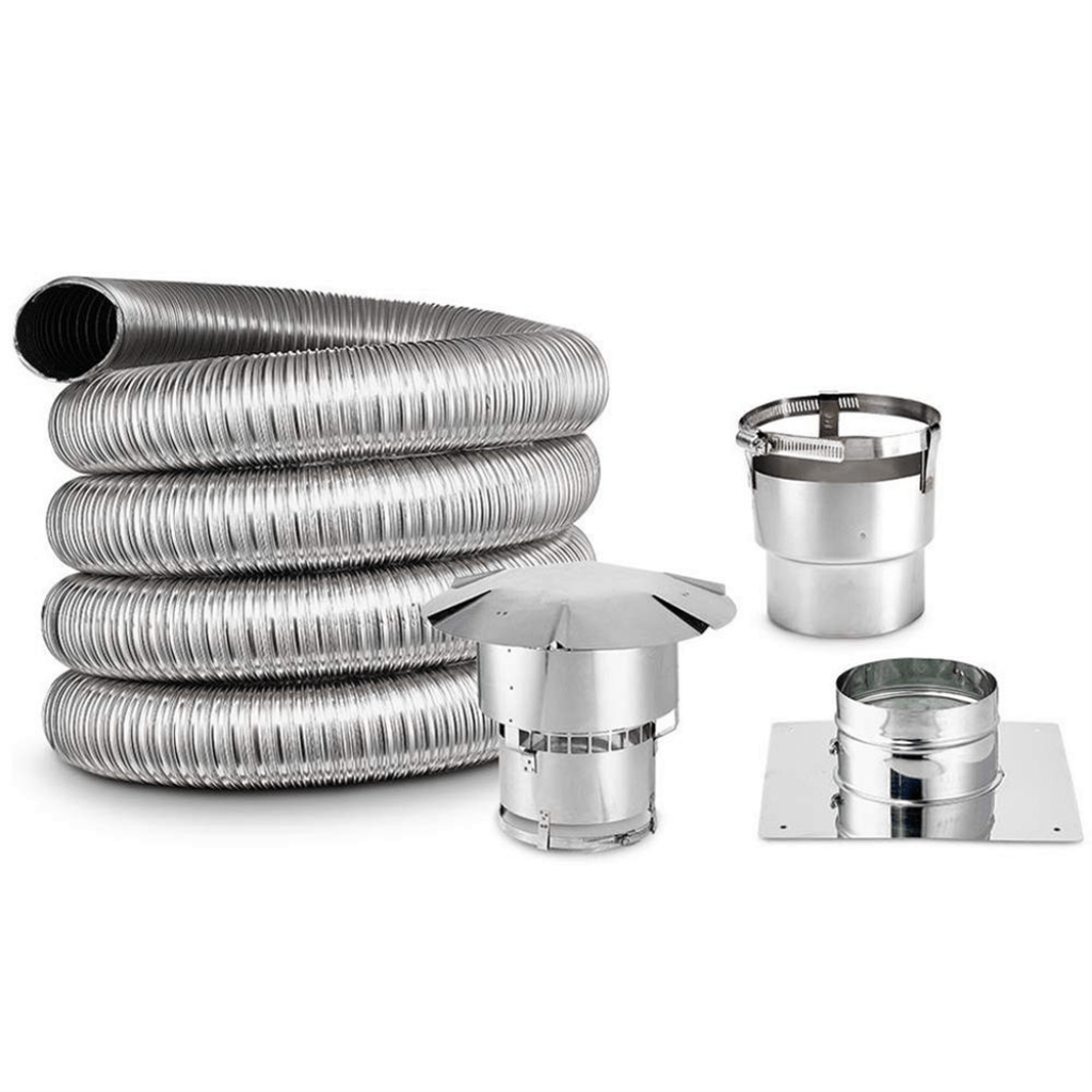 Kingsman Horizontal Vent Starter Kit for Direct Vent Stoves