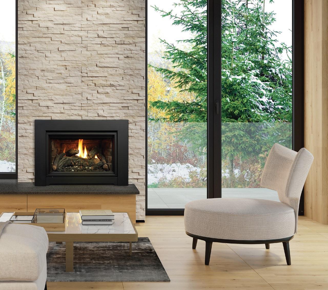 Kingsman IDV24 24" Intermittent Pilot Control Proflame 2, Natural Gas Direct Vent Fireplace Insert