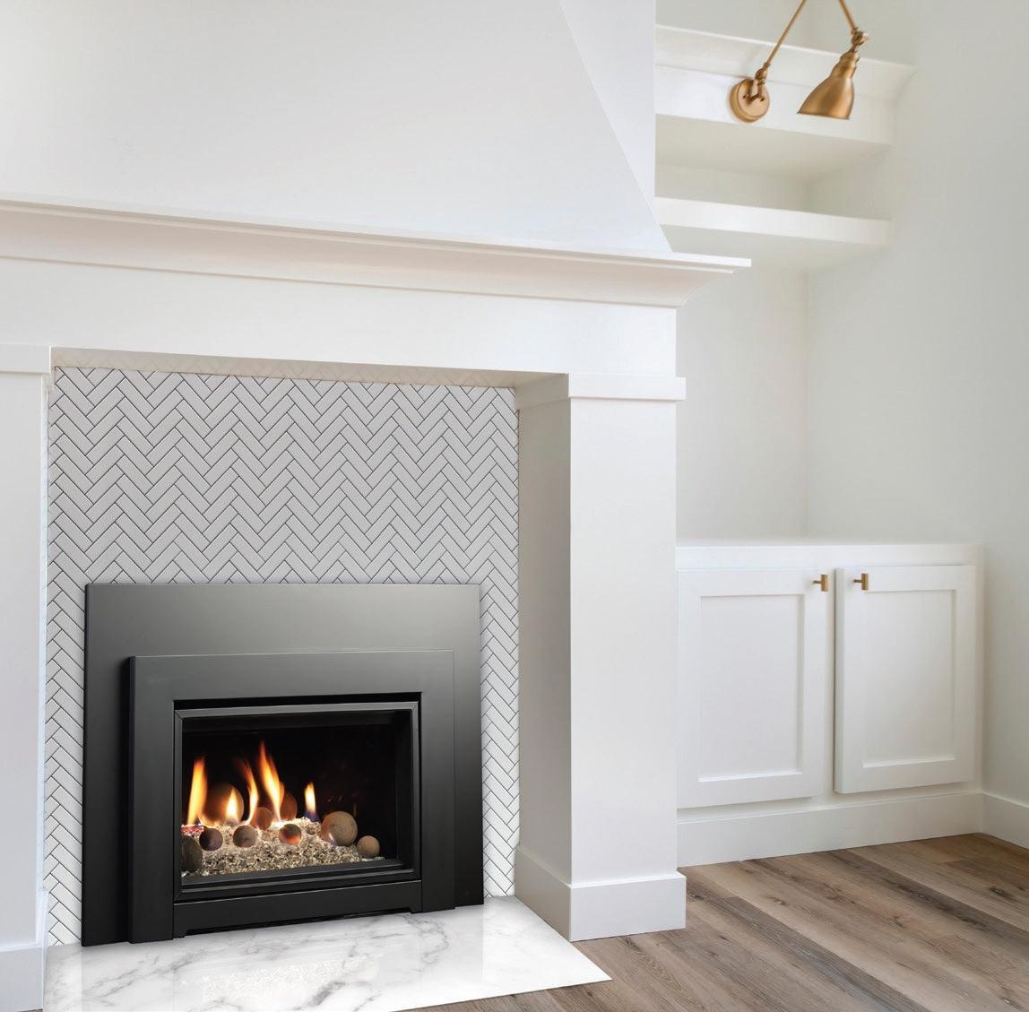 Kingsman IDV24 24" Intermittent Pilot Control Proflame 2, Natural Gas Direct Vent Fireplace Insert