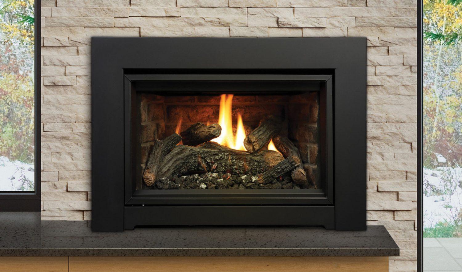 Kingsman IDV24 24" Intermittent Pilot Control Proflame 2, Natural Gas Direct Vent Fireplace Insert