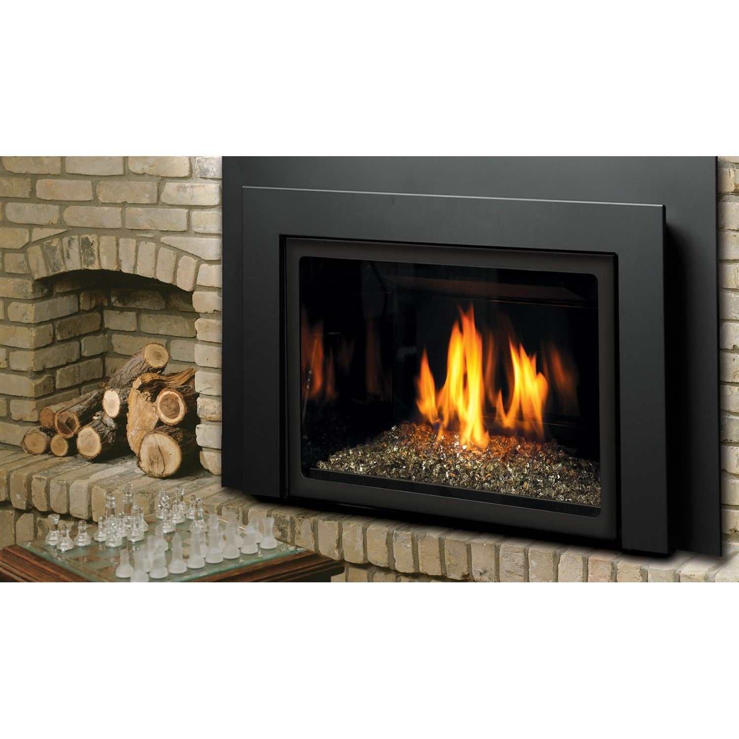 Kingsman IDV26 33" Intermittent Pilot Control Proflame 2, Natural Gas Direct Vent Fireplace Insert