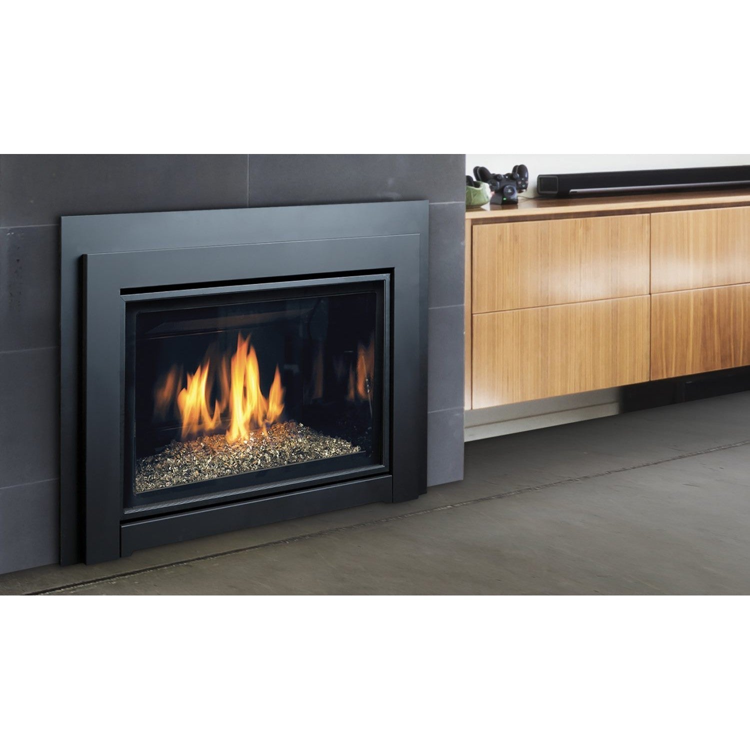 Kingsman IDV34 29" Millivolt Control, Natural Gas Direct Vent Fireplace Insert