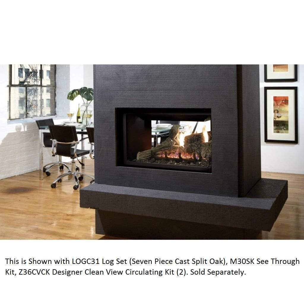 Kingsman MDV31 Direct Vent Multi-Sided Gas Fireplace with Left/Right Hand Burner