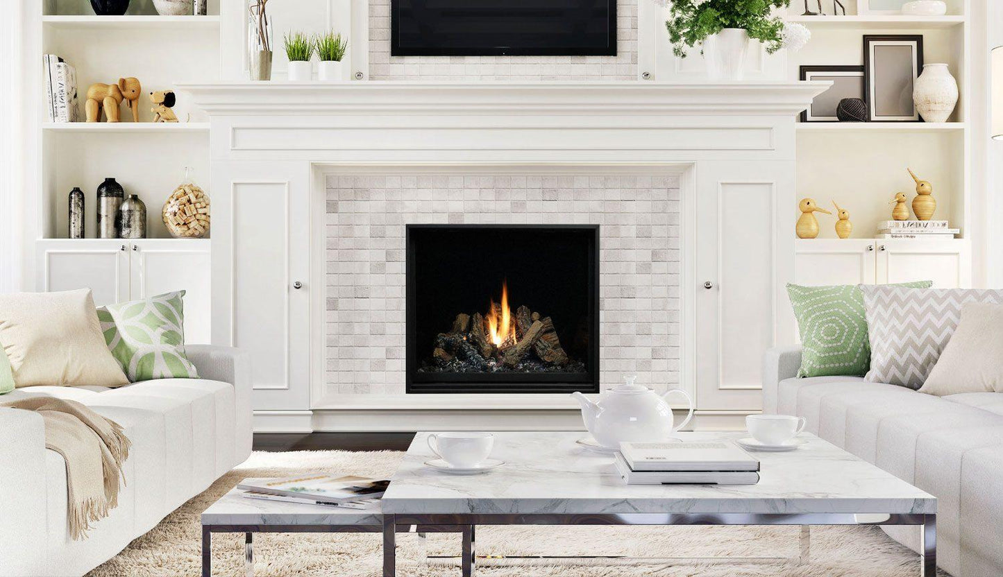 Kingsman ZCV34H 33" Zero Clearance Intermittent Pilot Control, Propane Gas Direct Vent Fireplace