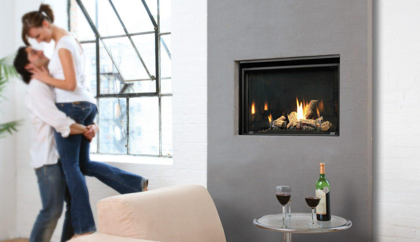 Kingsman ZCV3622 36" Zero Clearance Intermittent Pilot Control, Propane Gas Direct Vent Fireplace