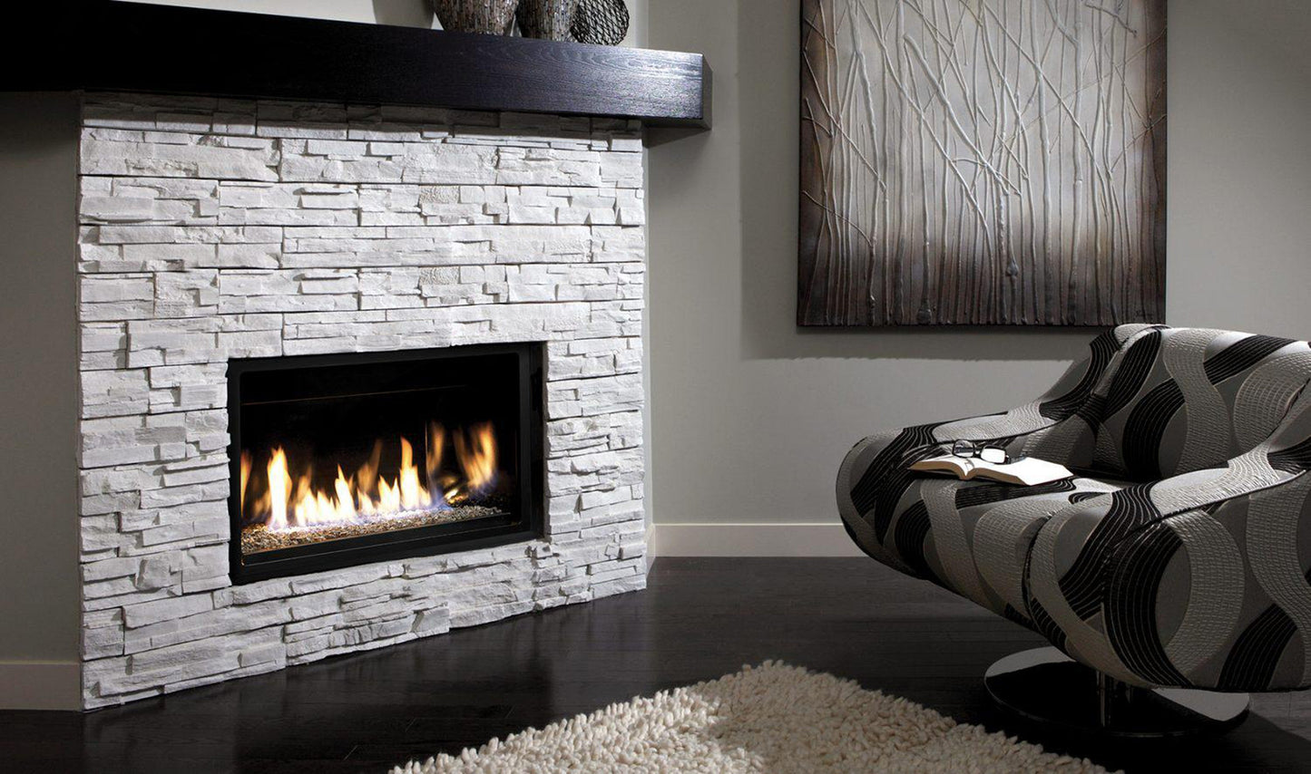 Kingsman ZCVRB3622 36" Zero Clearance Intermittent Pilot Control, Propane Gas Direct Vent Linear Fireplace
