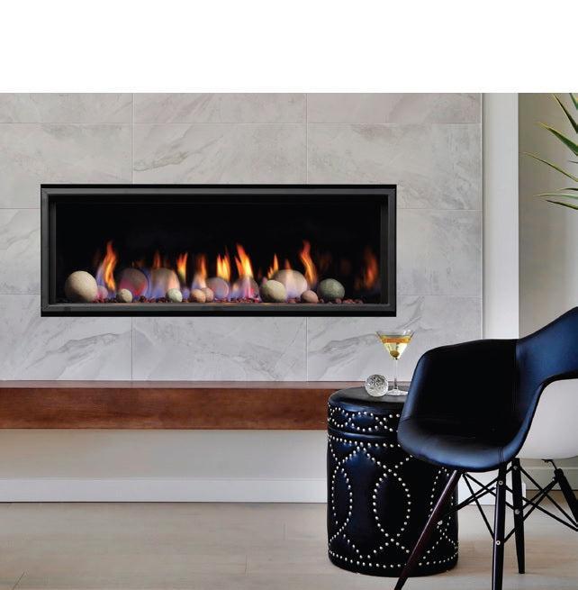 Kingsman ZCVRB47 47" Zero Clearance Intermittent Pilot Control, Natural Gas Direct Vent Linear Fireplace