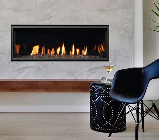 Kingsman ZCVRB47 47" Zero Clearance Intermittent Pilot Control, Propane Gas Direct Vent Linear Fireplace