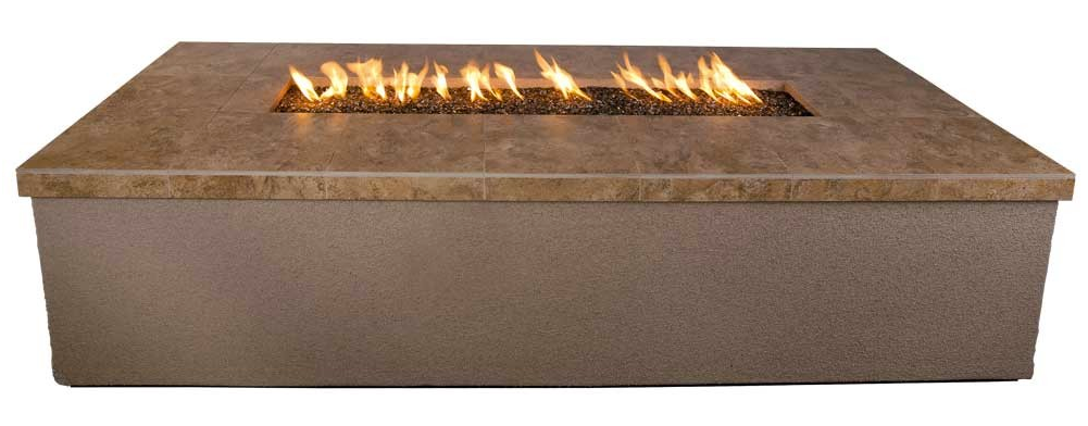 Kokomo Entertainer 66" Liquid Propane Gas Fire Pit With Fire Glass