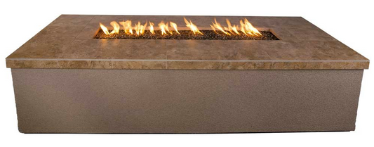 Kokomo Entertainer 66" Liquid Propane Gas Fire Pit With Fire Glass