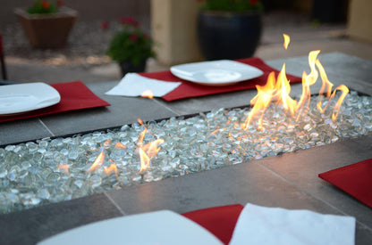 Kokomo Entertainer Bar 72" Liquid Propane Gas Fire Pit Table With Fire Glass
