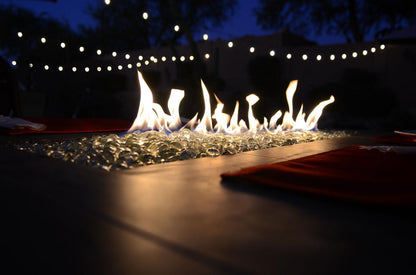 Kokomo Entertainer Bar 72" Liquid Propane Gas Fire Pit Table With Fire Glass