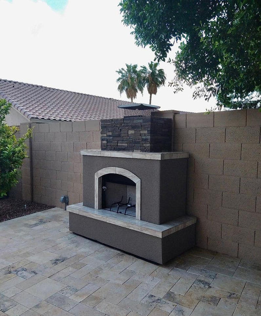 Kokomo Tuscan 72" Natural Gas Fireplace With Access Door For Tank