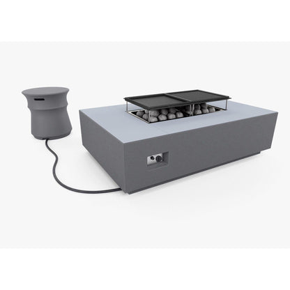 Live Outer 34" x 52" Fire Pit Table Cooking Set With Propane Tank Cover