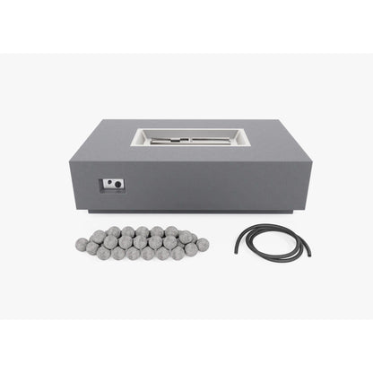 Live Outer 34" x 52" Natural Gas Fire Pit Table With Ceramic Balls