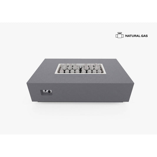 Live Outer 34" x 52" Natural Gas Fire Pit Table With Ceramic Balls