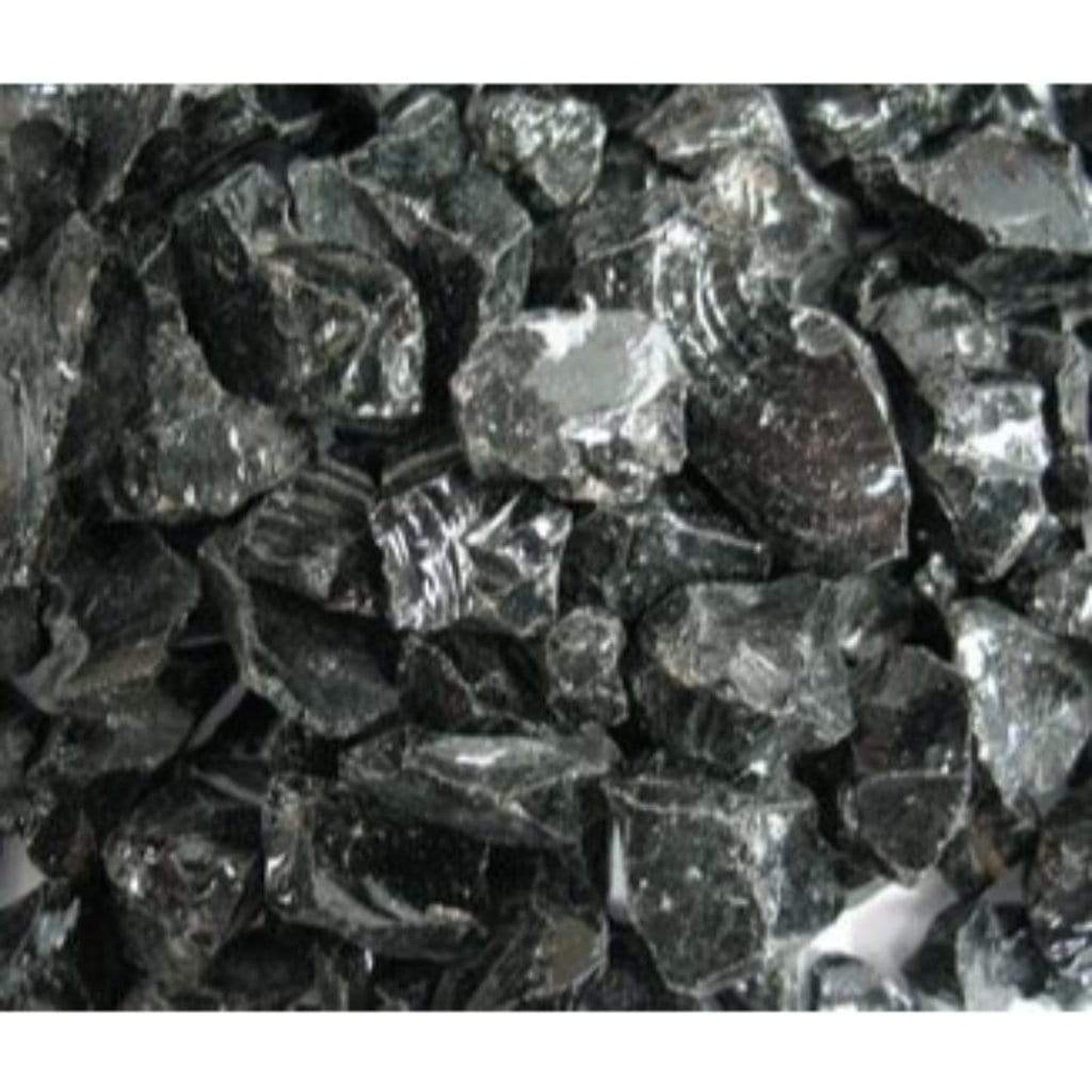 Majestic 20 Lbs. Ebony Reflective Crushed Glass Media for Twilight Modern See-Through Gas Fireplace
